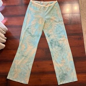 Light blue tie dye pants